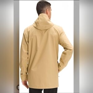 Men's Tan Hooded Windbreaker